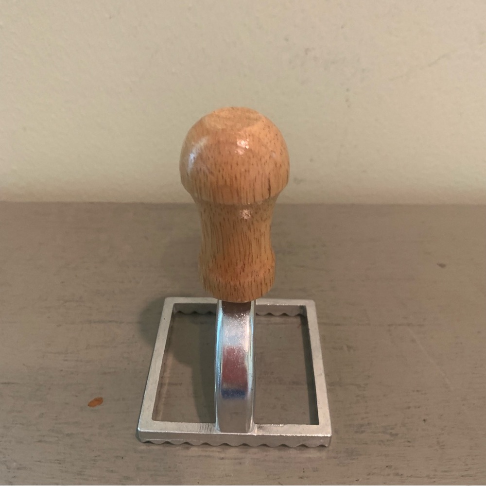Square Wooden Handle Ravioli Maker